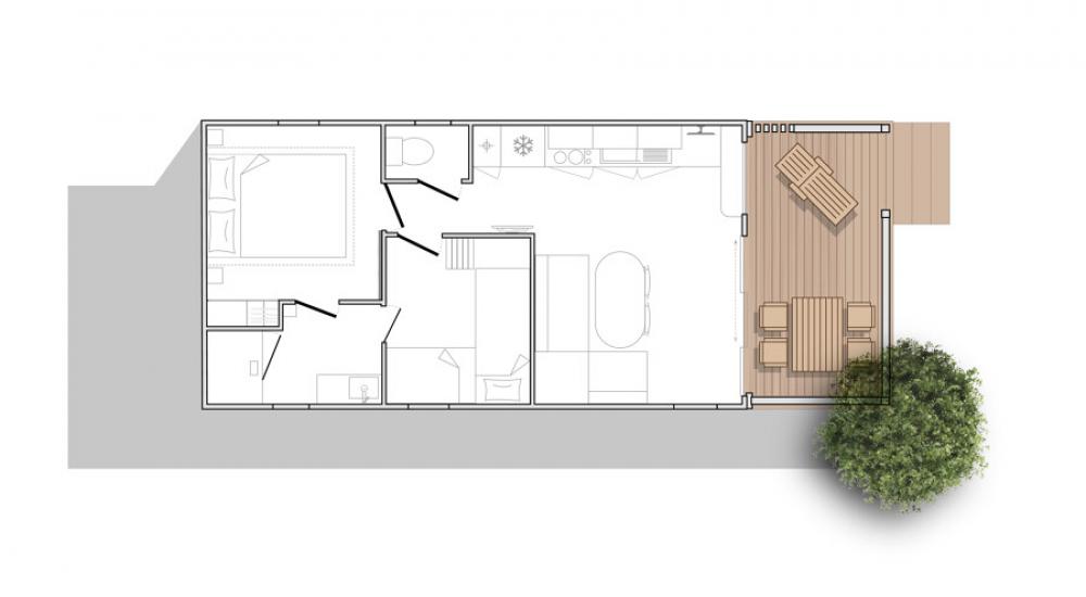 Découvrez le plan astucieux du Living,pour optimiser chaque espace 